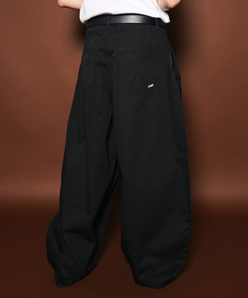 Subciety（サブサエティ）の「Super wide balloon chino pants（チノパンツ・メンズ・ベージュ/ホワイト/ブラック・MEDIUM/LARGE）」の14枚目の写真