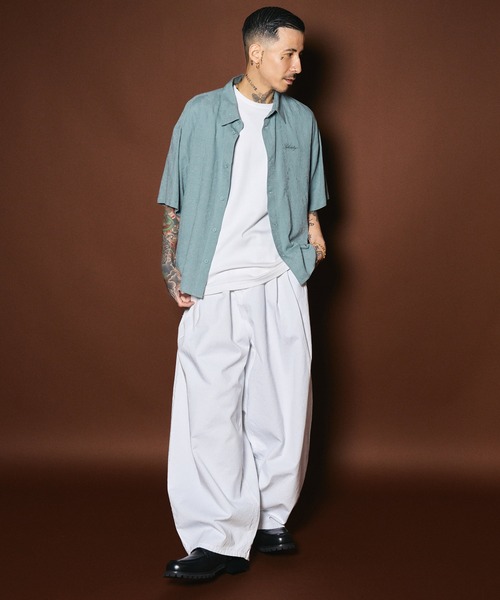Subciety（サブサエティ）の「Super wide balloon chino pants（チノパンツ・メンズ・ベージュ/ホワイト/ブラック・MEDIUM/LARGE）」の11枚目の写真