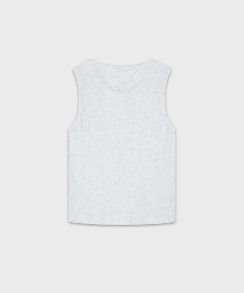 JUAN HOMME(ジュアンオム)の「リファインドヘンリーネックスリーブレス(メランジホワイト)(Tシャツ/カットソー・メンズ・その他・MEDIUM/LARGE)」の5枚目の写真