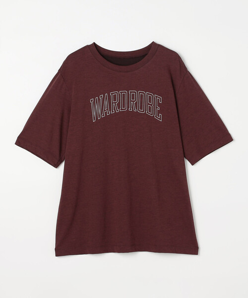 COMME CA Wardrobe(コムサワードローブ)の「ヴィンテージプレーティング天竺 ロゴプリントTシャツ(Tシャツ/カットソー・レディース・ホワイト/ボルドー/ブルー・FREE)」の22枚目の写真