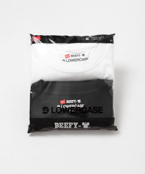 URBAN RESEARCH（アーバンリサーチ）の「HANES×LOWERCASE　LOWERCASE 2P BEEFY-T SS（Tシャツ/カットソー・メンズ・ホワイト系その他/グレー/ホワイト/ブラック/ネイビー・XX-LARGE/X-LARGE/LARGE/MEDIUM）」の3枚目の写真