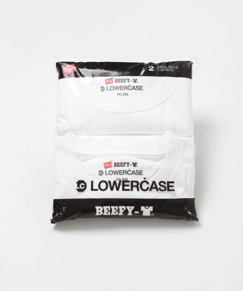 URBAN RESEARCH（アーバンリサーチ）の「HANES×LOWERCASE　LOWERCASE 2P BEEFY-T SS（Tシャツ/カットソー・メンズ・ホワイト系その他/グレー/ホワイト/ブラック/ネイビー・XX-LARGE/X-LARGE/LARGE/MEDIUM）」の6枚目の写真