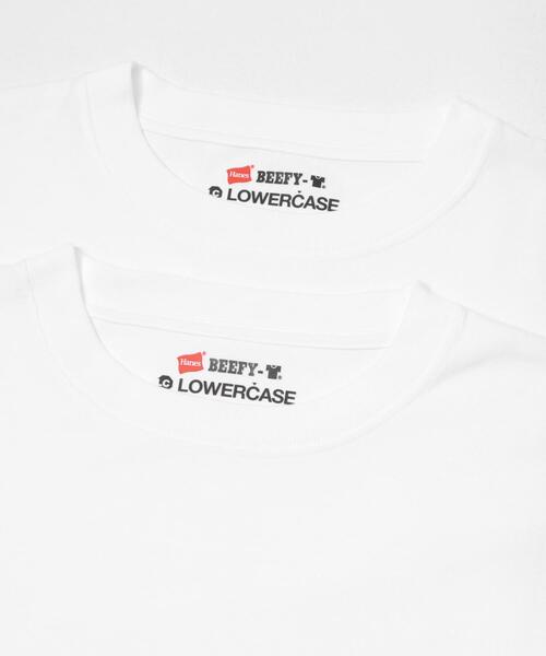 URBAN RESEARCH（アーバンリサーチ）の「HANES×LOWERCASE　LOWERCASE 2P BEEFY-T SS（Tシャツ/カットソー・メンズ・ホワイト系その他/グレー/ホワイト/ブラック/ネイビー・XX-LARGE/X-LARGE/LARGE/MEDIUM）」の9枚目の写真