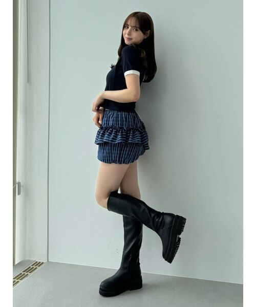 CALNAMUR(カルナムール)の「バルーンキュロット(その他パンツ・レディース・その他1/ブラック/ホワイト・FREE)」の11枚目の写真