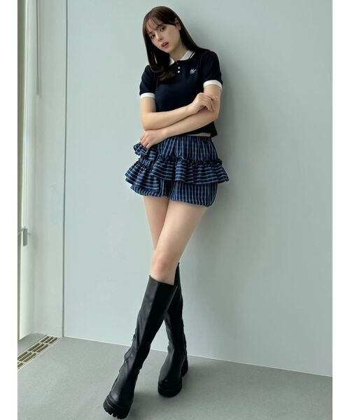 CALNAMUR(カルナムール)の「バルーンキュロット(その他パンツ・レディース・その他1/ブラック/ホワイト・FREE)」の12枚目の写真