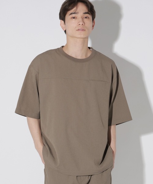 LAKOLE(ラコレ)の「ドライワッシャープルオーバー / 666561(Tシャツ/カットソー・メンズ・ダークオリーブ/ブラック/ライトグレー/モカ・LARGE/X-LARGE/MEDIUM)」の1枚目の写真