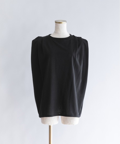 EN NEUME（エンノイム）の「Double Tuck French Tee（Tシャツ/カットソー・レディース・チャコール/イエロー/ブラック/オフホワイト・FREE）」の3枚目の写真