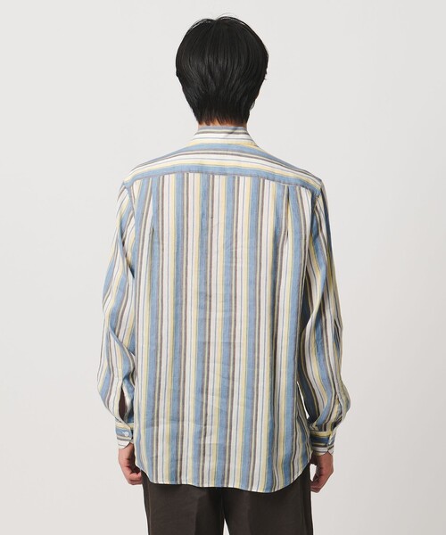 UNITED ARROWS(ユナイテッドアローズ)の「ALBINI アルビニ マルチストライプ プルオーバー シャツ(シャツ/ブラウス・メンズ・コバルトブルー・M/S/XL/L)」の12枚目の写真
