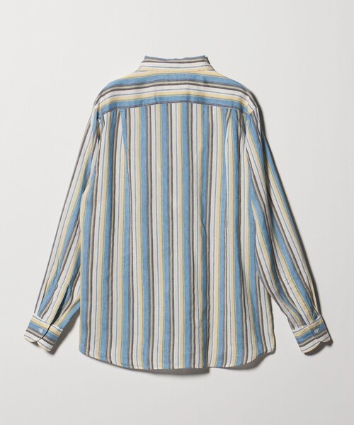 UNITED ARROWS(ユナイテッドアローズ)の「ALBINI アルビニ マルチストライプ プルオーバー シャツ(シャツ/ブラウス・メンズ・コバルトブルー・M/S/XL/L)」の14枚目の写真