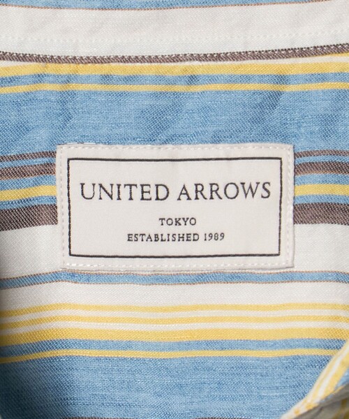 UNITED ARROWS(ユナイテッドアローズ)の「ALBINI アルビニ マルチストライプ プルオーバー シャツ(シャツ/ブラウス・メンズ・コバルトブルー・M/S/XL/L)」の6枚目の写真