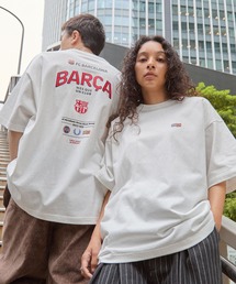 UMBRO/アンブロ 別注 ワンポイントロゴ刺繍 ドロスト ヘンリーネック