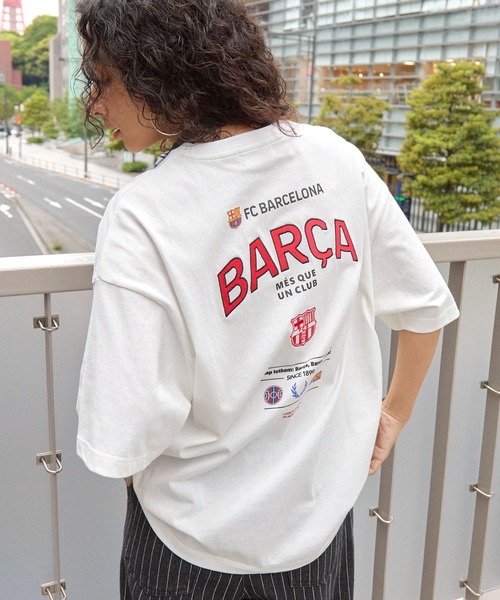 FC BARCELONA/FCバルセロナ】別注 ビッグシルエットエンブレムロゴ