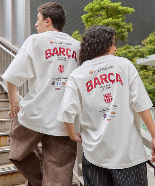 FC BARCELONA/FCバルセロナ】別注 ビッグシルエットエンブレムロゴ