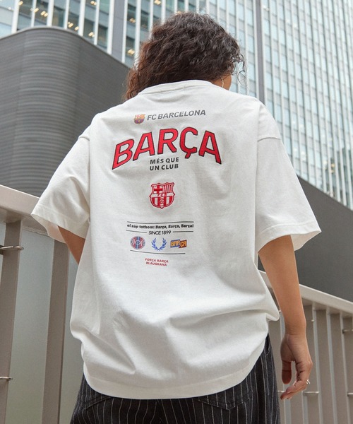 FC BARCELONA/FCバルセロナ】別注 ビッグシルエットエンブレムロゴ