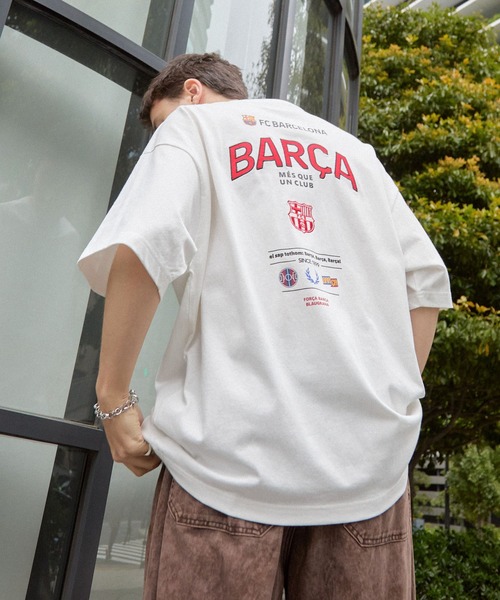 FC BARCELONA/FCバルセロナ】別注 ビッグシルエットエンブレムロゴ