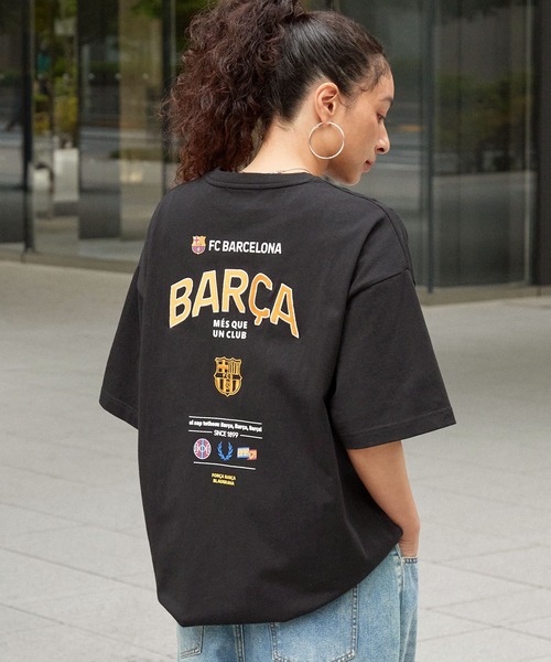 FC BARCELONA/FCバルセロナ】別注 ビッグシルエットエンブレムロゴ