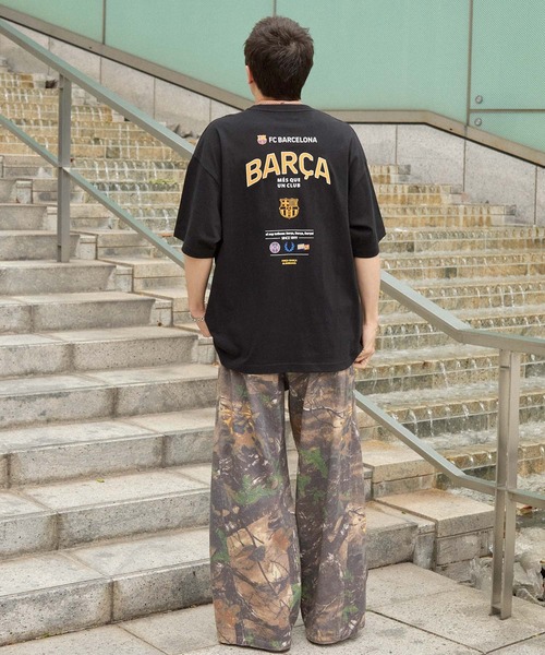 FC BARCELONA/FCバルセロナ】別注 ビッグシルエットエンブレムロゴ