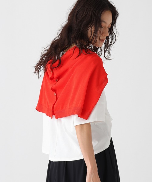 Elura(エルーラ)の「汗ジミ軽減ブラウスTシャツ/1032364(Tシャツ/カットソー・レディース・ボルドー/ブラック/ホワイト・FREE)」の22枚目の写真