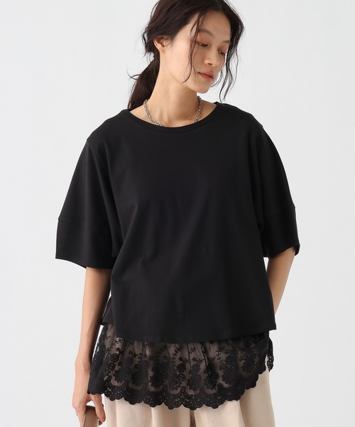 Elura(エルーラ)の「汗ジミ軽減ブラウスTシャツ/1032364(Tシャツ/カットソー・レディース・ボルドー/ブラック/ホワイト・FREE)」の19枚目の写真