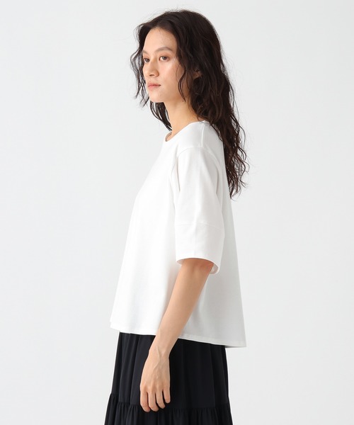 Elura(エルーラ)の「汗ジミ軽減ブラウスTシャツ/1032364(Tシャツ/カットソー・レディース・ボルドー/ブラック/ホワイト・FREE)」の12枚目の写真