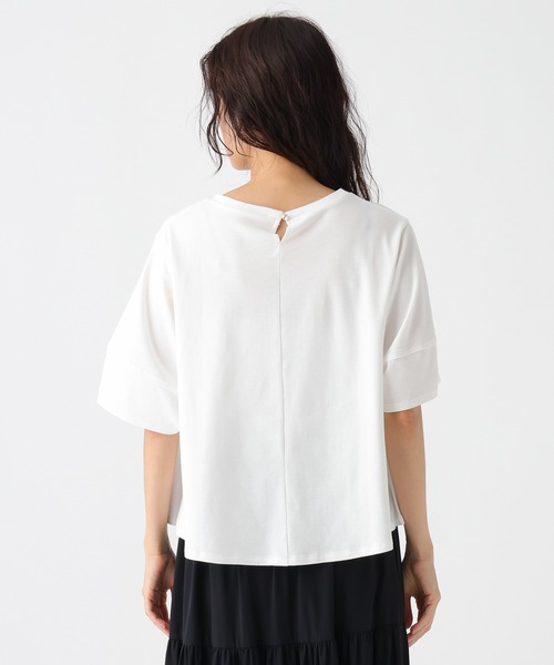Elura(エルーラ)の「汗ジミ軽減ブラウスTシャツ/1032364(Tシャツ/カットソー・レディース・ボルドー/ブラック/ホワイト・FREE)」の11枚目の写真