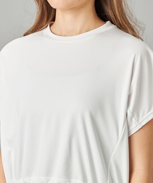 Chacott(チャコット)の「SmoothDryアレンジTシャツ(その他トップス・レディース・ホワイト/ピンク・M)」の3枚目の写真