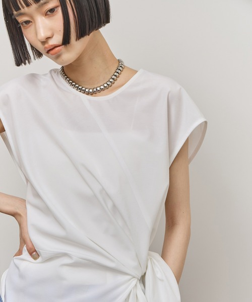 ADAM ET ROPE'(アダムエロペ)の「アシメブラウス/UVカット(シャツ/ブラウス・レディース・ホワイト/ネイビー/ダークブラウン・FREE)」の13枚目の写真