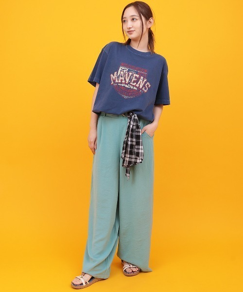 チチカカ(チチカカ)の「Orale! インカユニバーシティメイベンズTシャツ(Tシャツ/カットソー・レディース・レッド/ネイビー・FREE)」の4枚目の写真