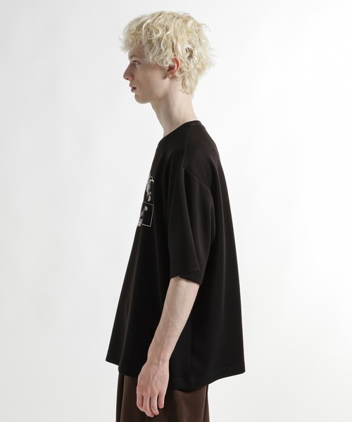 HARE(ハレ)の「【接触冷感】フラワープリントカット(HARE)(Tシャツ/カットソー・メンズ・ブラック/ホワイト/グリーン・FREE)」の18枚目の写真