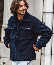 felkod（フィルコッド）の「mj11647- Barcode Embroidery Solid Boa CPO Jacket ボアCPOジャケット(F26A140)（その他アウター）」