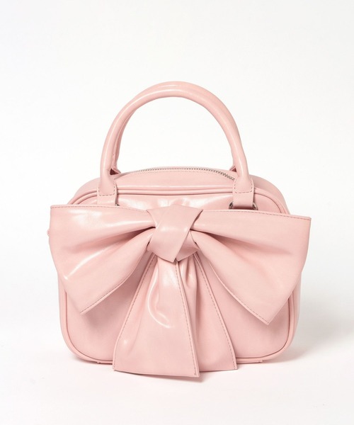 Heather(ヘザー)の「リボンボストンBAG 858448(ボストンバッグ・レディース・ブルー/ホワイト系その他/ピンク・ONE SIZE)」の5枚目の写真