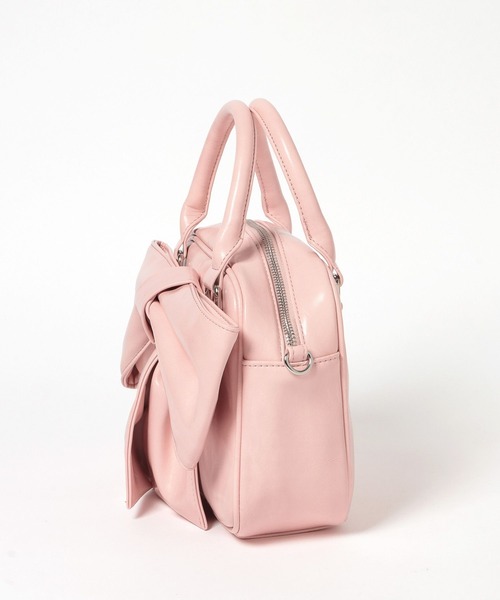 Heather(ヘザー)の「リボンボストンBAG 858448(ボストンバッグ・レディース・ブルー/ホワイト系その他/ピンク・ONE SIZE)」の6枚目の写真