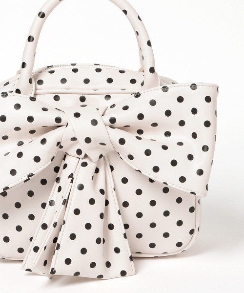 Heather(ヘザー)の「リボンボストンBAG 858448(ボストンバッグ・レディース・ブルー/ホワイト系その他/ピンク・ONE SIZE)」の8枚目の写真