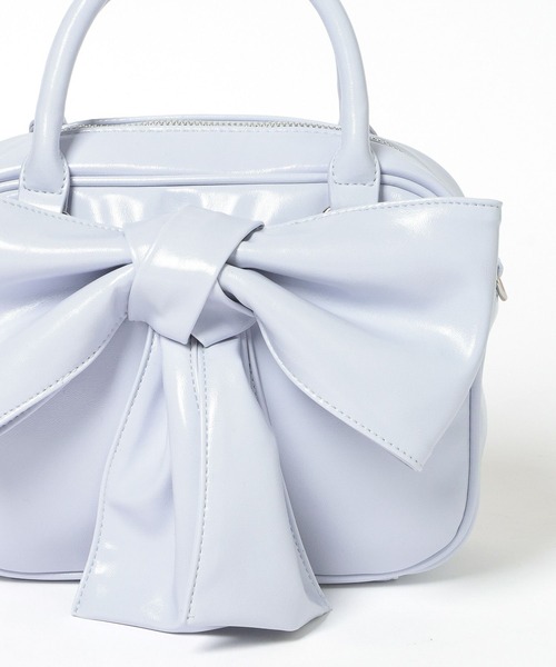 Heather(ヘザー)の「リボンボストンBAG 858448(ボストンバッグ・レディース・ブルー/ホワイト系その他/ピンク・ONE SIZE)」の10枚目の写真