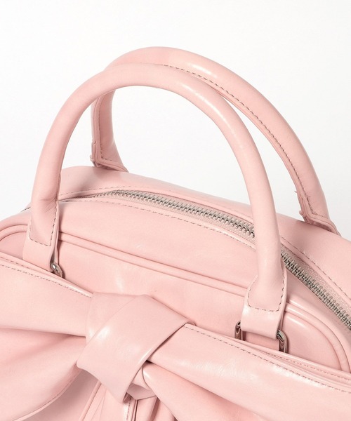 Heather(ヘザー)の「リボンボストンBAG 858448(ボストンバッグ・レディース・ブルー/ホワイト系その他/ピンク・ONE SIZE)」の11枚目の写真