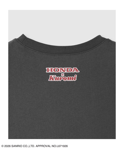 sanrio(サンリオ)の「【HONDA×Sanrio】クロミコラボ オーバーサイズ Tシャツ(Tシャツ/カットソー・レディース・ピンク/ホワイト/チャコールグレー・M/L)」の6枚目の写真