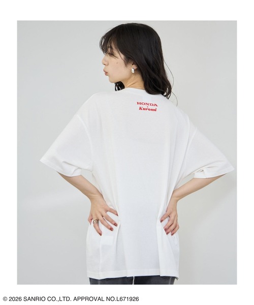 sanrio(サンリオ)の「【HONDA×Sanrio】クロミコラボ オーバーサイズ Tシャツ(Tシャツ/カットソー・レディース・ピンク/ホワイト/チャコールグレー・M/L)」の12枚目の写真