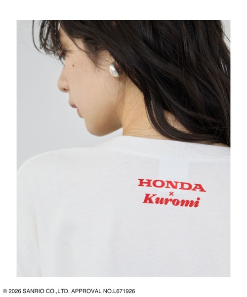 sanrio(サンリオ)の「【HONDA×Sanrio】クロミコラボ オーバーサイズ Tシャツ(Tシャツ/カットソー・レディース・ピンク/ホワイト/チャコールグレー・M/L)」の14枚目の写真
