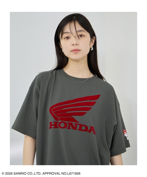 sanrio(サンリオ)の「【HONDA×Sanrio】クロミコラボ オーバーサイズ Tシャツ(Tシャツ/カットソー・レディース・ピンク/ホワイト/チャコールグレー・M/L)」の17枚目の写真