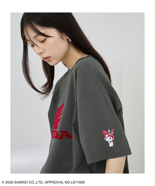 sanrio(サンリオ)の「【HONDA×Sanrio】クロミコラボ オーバーサイズ Tシャツ(Tシャツ/カットソー・レディース・ピンク/ホワイト/チャコールグレー・M/L)」の18枚目の写真