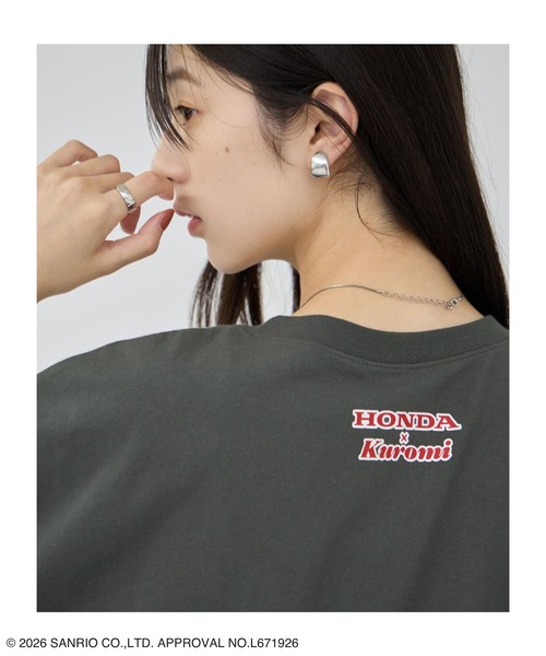 sanrio(サンリオ)の「【HONDA×Sanrio】クロミコラボ オーバーサイズ Tシャツ(Tシャツ/カットソー・レディース・ピンク/ホワイト/チャコールグレー・M/L)」の19枚目の写真