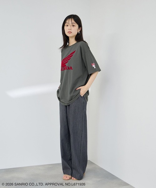 sanrio(サンリオ)の「【HONDA×Sanrio】クロミコラボ オーバーサイズ Tシャツ(Tシャツ/カットソー・レディース・ピンク/ホワイト/チャコールグレー・M/L)」の20枚目の写真