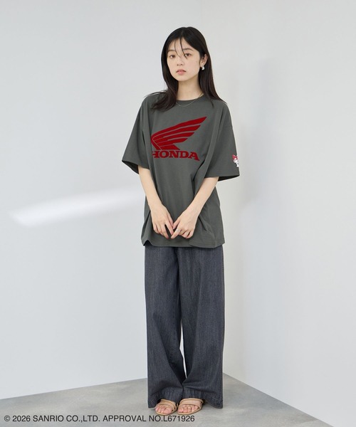 sanrio(サンリオ)の「【HONDA×Sanrio】クロミコラボ オーバーサイズ Tシャツ(Tシャツ/カットソー・レディース・ピンク/ホワイト/チャコールグレー・M/L)」の21枚目の写真