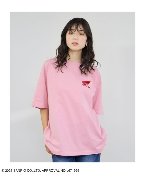 sanrio(サンリオ)の「【HONDA×Sanrio】クロミコラボ オーバーサイズ Tシャツ(Tシャツ/カットソー・レディース・ピンク/ホワイト/チャコールグレー・M/L)」の22枚目の写真