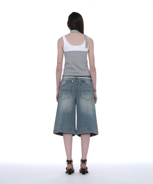 PARTIMENTO WOMEN(パルティメントウィメン)の「ディタッチャブルタイネックスリーブレストップ_メランジ(Tシャツ/カットソー・レディース・その他・SMALL/MEDIUM)」の4枚目の写真