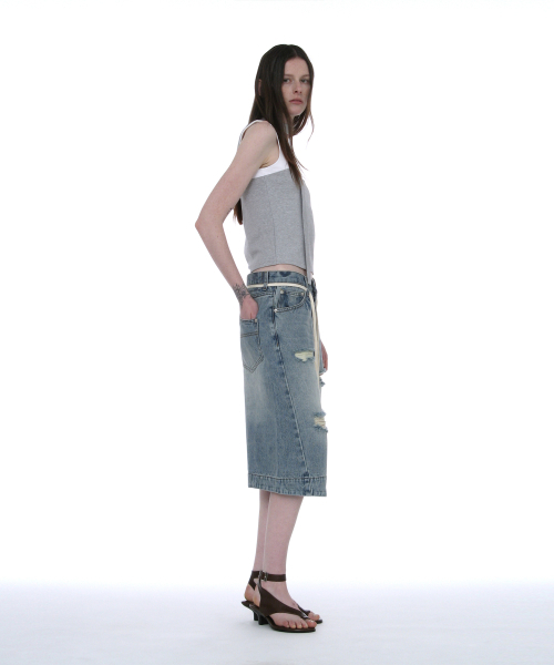 PARTIMENTO WOMEN(パルティメントウィメン)の「ディタッチャブルタイネックスリーブレストップ_メランジ(Tシャツ/カットソー・レディース・その他・SMALL/MEDIUM)」の6枚目の写真