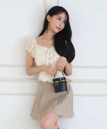 Doll Lace-up Puff Blouse / ドールレースアップパフブラウス