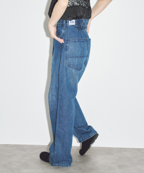Lee(リー)の「LEE 別注 PAINTER PANTS:デニムパンツ(デニムパンツ・レディース・ブルー/ブラック・SMALL/MEDIUM)」の3枚目の写真