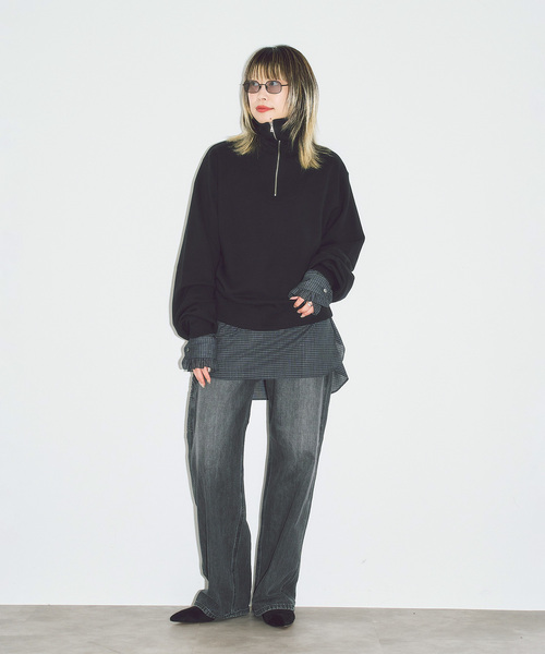 Lee(リー)の「LEE 別注 PAINTER PANTS:デニムパンツ(デニムパンツ・レディース・ブルー/ブラック・SMALL/MEDIUM)」の10枚目の写真