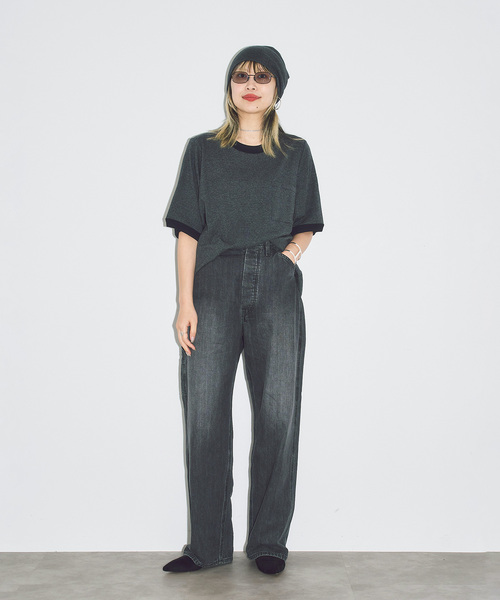 Lee(リー)の「LEE 別注 PAINTER PANTS:デニムパンツ(デニムパンツ・レディース・ブルー/ブラック・SMALL/MEDIUM)」の11枚目の写真